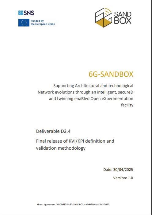 6G-SANDBOX (@6gsandbox) on Twitter photo #Learnabout6GSANDBOX ๐ Check out D2.4 โ โ๐น๐๐๐๐ ๐
๐๐๐๐๐ ๐ ๐๐ ๐พ๐๐ผ/๐พ๐๐ผ ๐ท๐๐๐๐๐๐ก๐๐๐ ๐๐๐ ๐๐๐๐๐๐๐ก๐๐๐ ๐๐๐กโ๐๐๐๐๐๐๐ฆโ.
You may find all the Deliverables here => 6g-sandbox.eu/dissemination/โฆ
<a href="/6G_SNS/">SNS JU</a>
#6G #deliverable #snsju #6gsns #trialnetwork #Learnabout6GSANDBOX ๐ Check out D2.4 โ โ๐น๐๐๐๐ ๐
๐๐๐๐๐ ๐ ๐๐ ๐พ๐๐ผ/๐พ๐๐ผ ๐ท๐๐๐๐๐๐ก๐๐๐ ๐๐๐ ๐๐๐๐๐๐๐ก๐๐๐ ๐๐๐กโ๐๐๐๐๐๐๐ฆโ.
You may find all the Deliverables here => 6g-sandbox.eu/dissemination/โฆ
<a href="/6G_SNS/">SNS JU</a>
#6G #deliverable #snsju #6gsns #trialnetwork