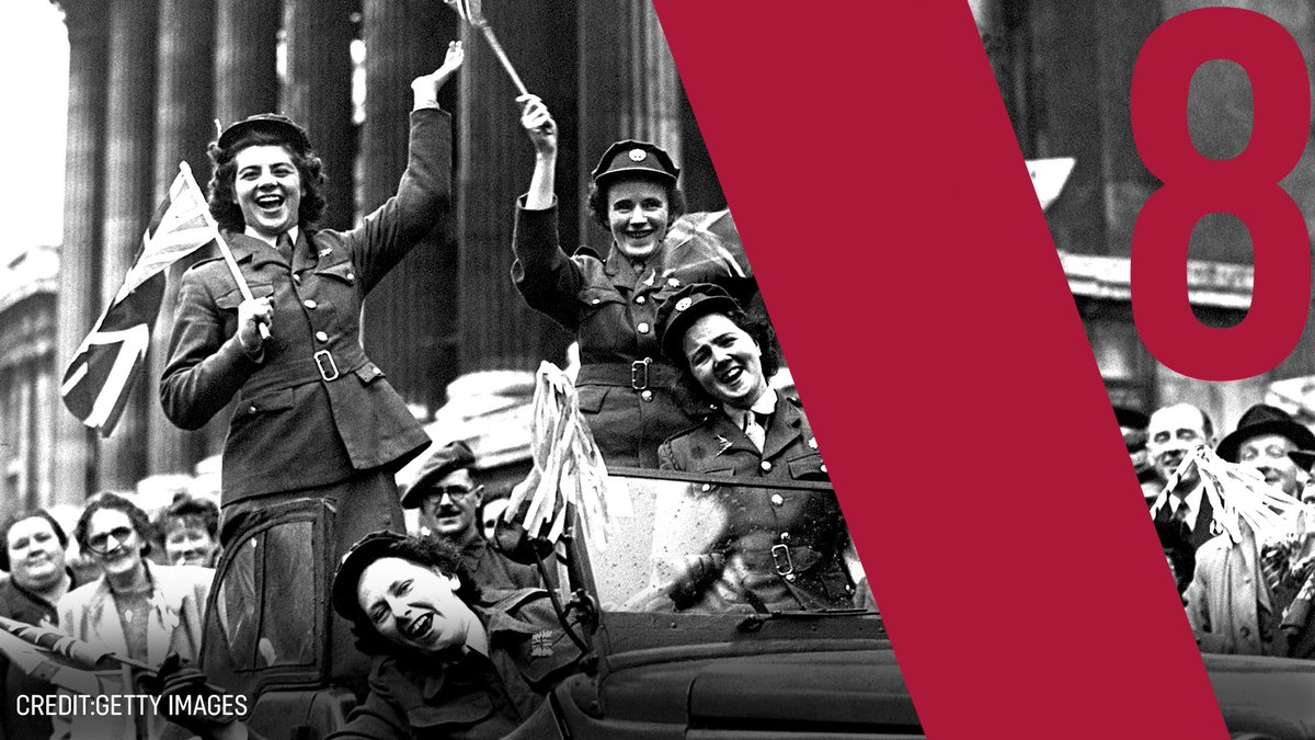 FCDOGovUK's tweet image. 80 years ago today, WW2 ended in Europe.

Today we honour the bravery of a generation who fought for our values and freedom.

#VEDay80