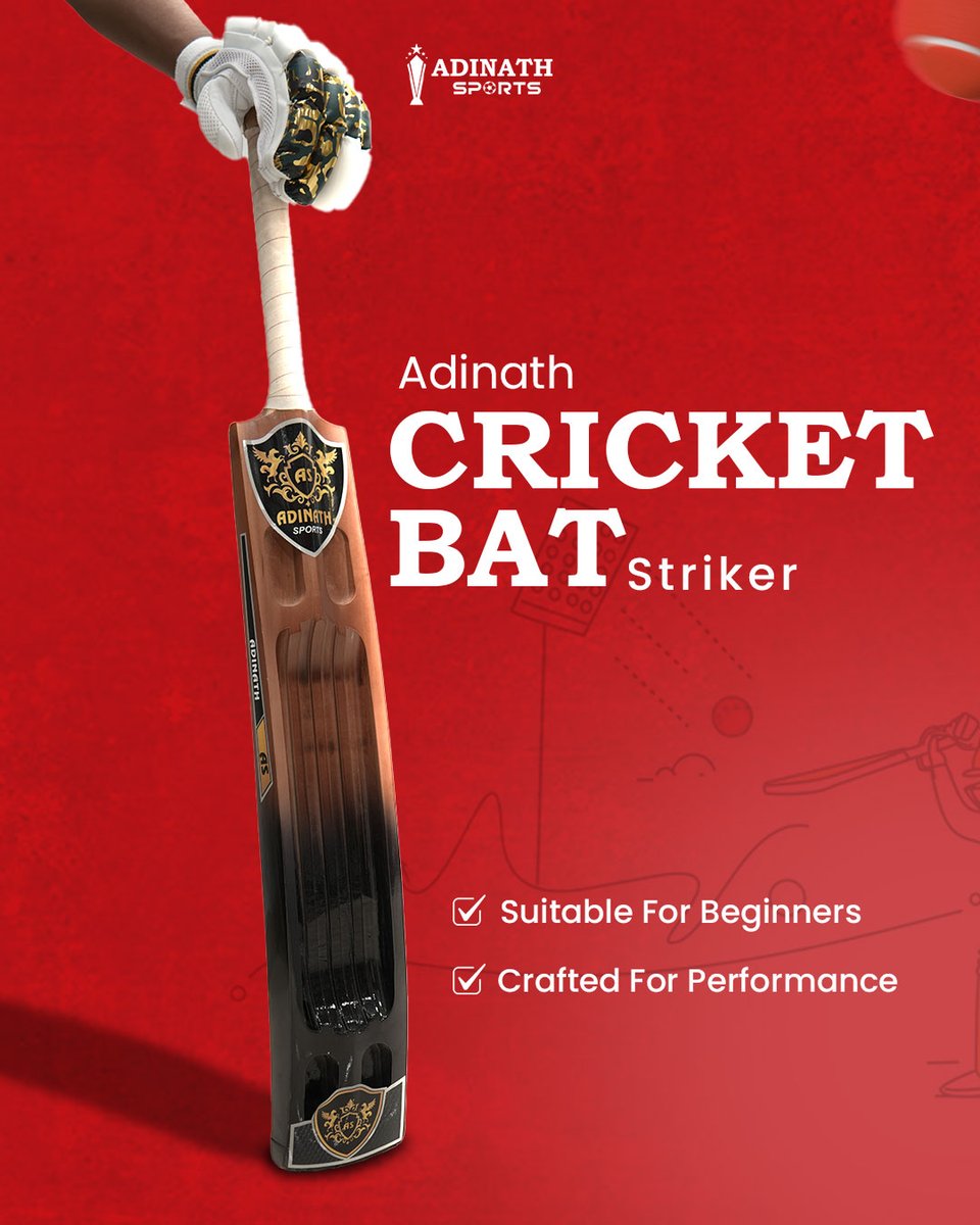 AdinathSports's tweet image. Crafted for grip, built for the game. 🏏
Adinath’s custom bats—lightweight, powerful &amp;amp; made to win.
📍Prime Shopper, Vesu, Surat
#AdinathSports #CustomBat #GameReady #SuratSports