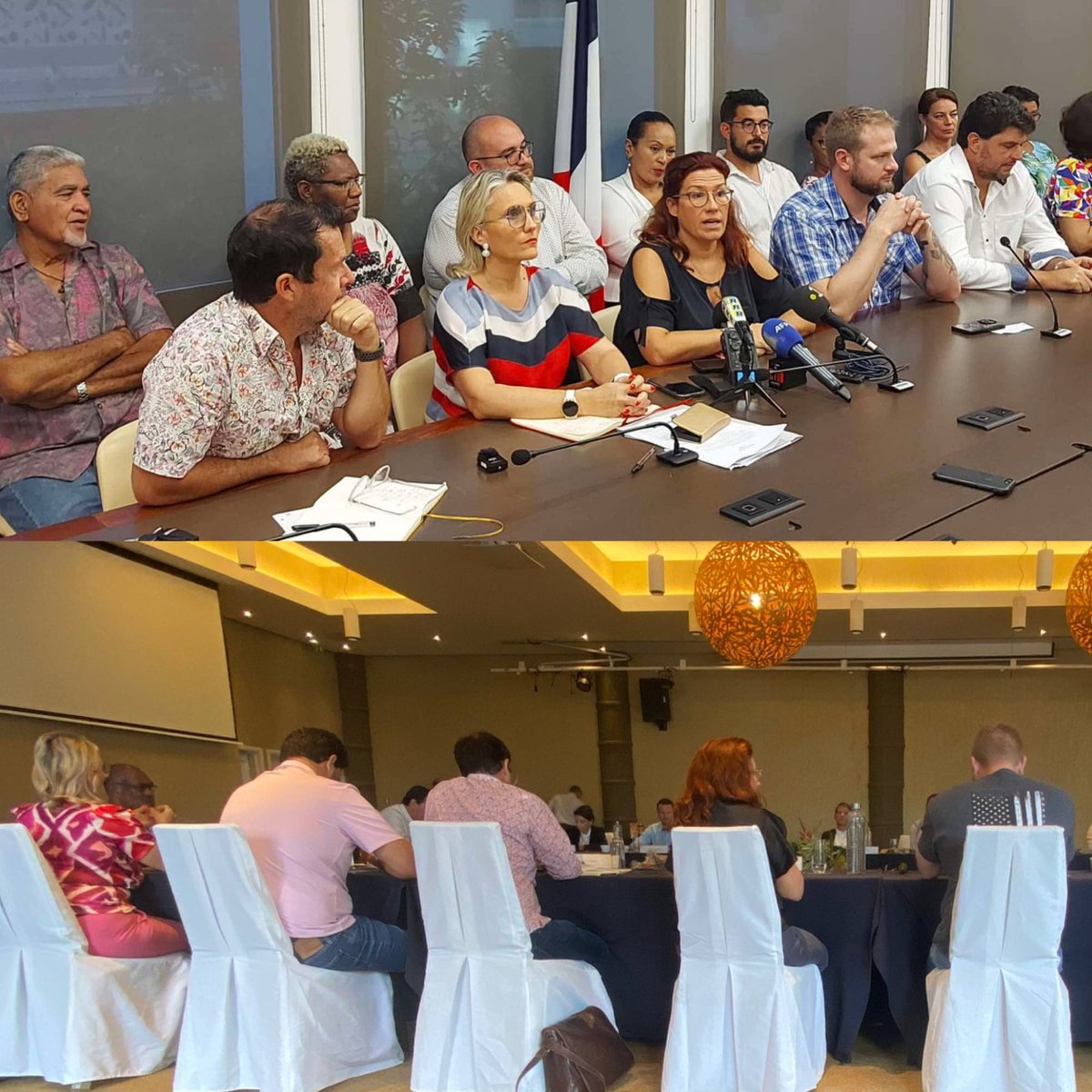 Le bloc pour la Calédonie Française a tenu bon ! Nous avons dit non à l’indépendance posée par le Ministre des outremer, aux transferts des compétences régaliennes, à une autre nationalité, à un accord contraire au choix des Calédoniens exprimé 3 fois lors des référendums!#unité