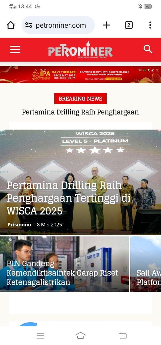 prismono's tweet photo. Budaya safety adalah fondasi dari operasional Pertamina Drilling, yang juga berkomitmen memperkuat budaya K3 melalui inovasi, pelatihan, dan keterlibatan aktif seluruh perwira

#pertaminadrilling #safety #wso #k3 #inovasi #wisca2025 #petrominer

https://t.co/Et6g7OKVeg https://t.co/7mygFJcg2f