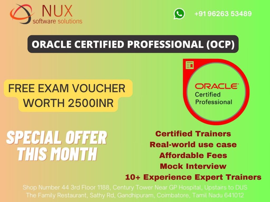 NuxSoftware's tweet photo. Oracle Certified Professional (OCP)
#OracleCertifiedProfessional
#OCP
#OracleCertification
#OracleDBA
#OracleCloud
#OracleSQL
#OracleJava
#OracleMySQL
#OraclePLSQL
#OracleDeveloper
#OracleTraining
#ITCertification
#DatabaseAdministrator
#SQLDeveloper
#JavaDeveloper
#MySQLDevelop https://t.co/9X98CTDTiX