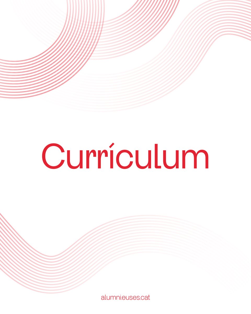 Vols que el teu CV destaqui? Et donem els millors trucs per a aconseguir-ho! 

Consulta els nostres consells a la secció de recursos de la nostra web: alumni.euses.cat! 🤌

#EUSESAlumni #EUSES #Currículum