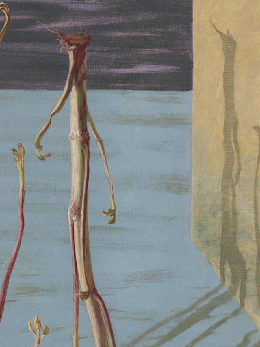 細長い人間の姿でしょうか？🙎 シュルレアリスム画家の北脇昇による