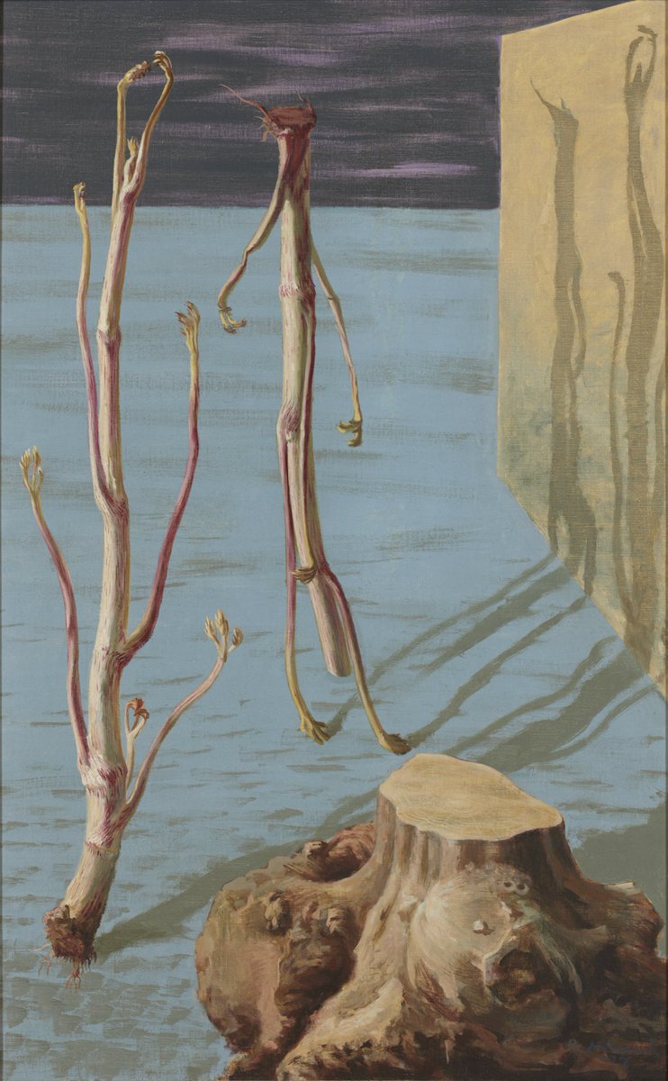 細長い人間の姿でしょうか？🙎 シュルレアリスム画家の北脇昇による