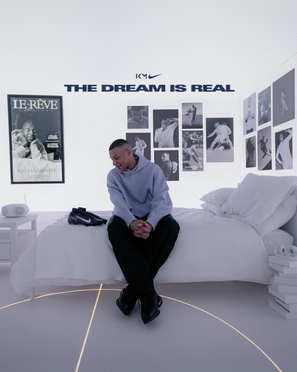 nikefootball's tweet image. Fueled by belief, a small dream sprouted in @kmbappe’s bedroom now blooms in stadiums worldwide. We invited friends to see where his journey began and asked them about their dreams. What’s your dream?
#NikeFootball
#THEDREAMISREAL