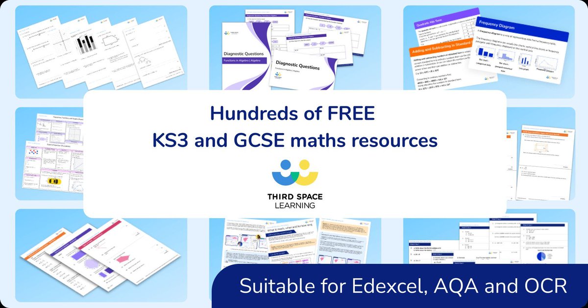 With maths GCSEs beginning next week, we’ve got everything you need to give your students a final boost ahead of exams including revision mats, past papers, formula sheets and more!

View all maths GCSE resources 👉 buff.ly/2vUDpv5