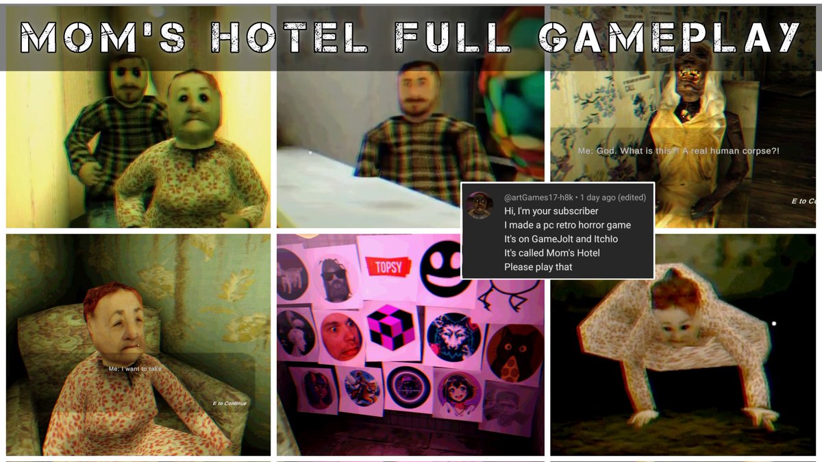 Granny and her son tricked you into staying in their hotel.
Can you escape?

A very interesting game.

youtu.be/Gh19ProUI5I

#CaffeinatedGamer #Granny #HorrorGame