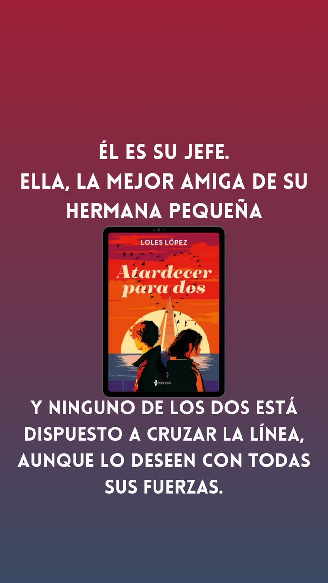 loles_lopez's tweet photo. ¡Ya puedes reservar la historia de Emma y Damon! 🥰
Una historia intensa y preciosa que no podrás parar de leer. 🥹😍
Disponible en libro de bolsillo y digital.
#AtardecerParaDos #Leer #Romance #SpicyBooks #JefeEmpleada #HermanoDeSuAmiga #Intensa #Emotiva #LibroDeBolsillo https://t.co/taWjSfMYs0