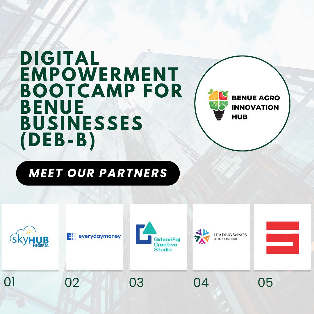 Meet our amazing partners for the DEB-B training! <a href="/SKYHubNigeria/">SKYHub Nigeria 🇳🇬</a> <a href="/everydaymoneyhq/">Everyday Money</a> <a href="/smilesorth/">Smilesorth</a> @lwenterprisehub <a href="/gcstudioglobal/">Gideonfaj Creative Studio</a> - you're making a big difference! We're thankful for their time &amp; expertise to empower small businesses. Speakers coming soon!