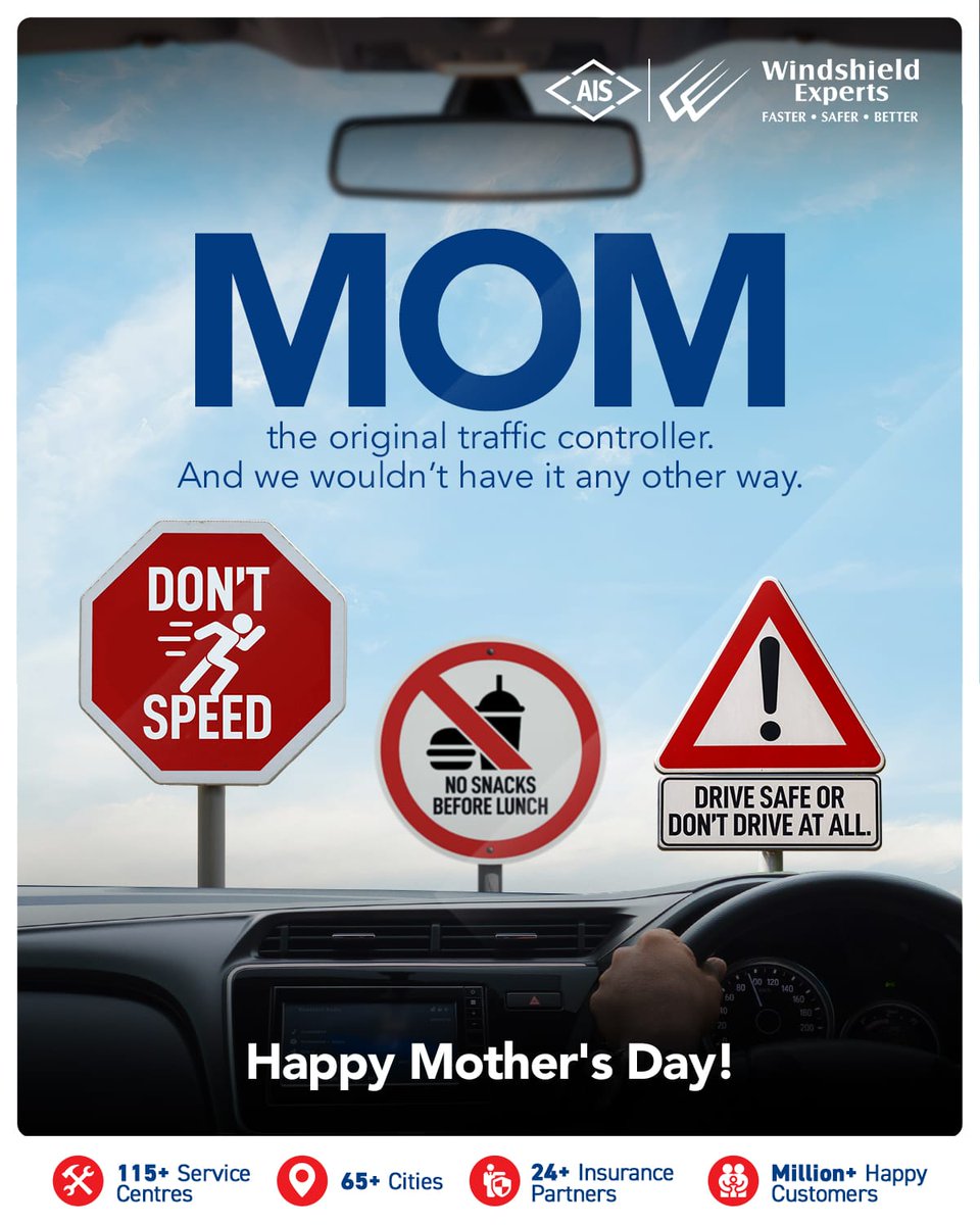 WindshieldExprt's tweet photo. She’s not just the co-passenger —
She’s the one who keeps the journey safe.
#AISWindshieldExperts #MothersDay https://t.co/K2IVAUNIuU