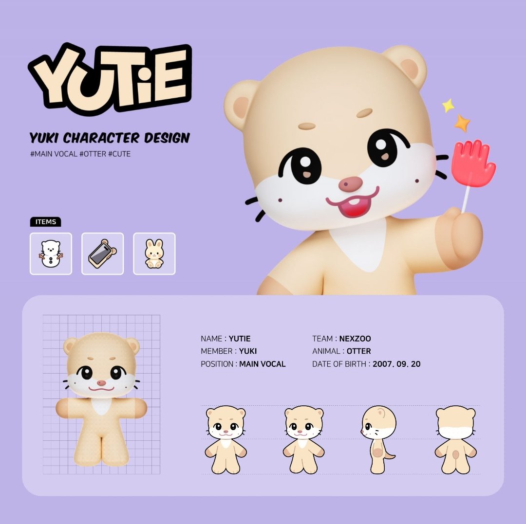 YUKIオーダーページ YUTIE — Yuki character design # MAIN VOCAL # OTTER # CUTE Name