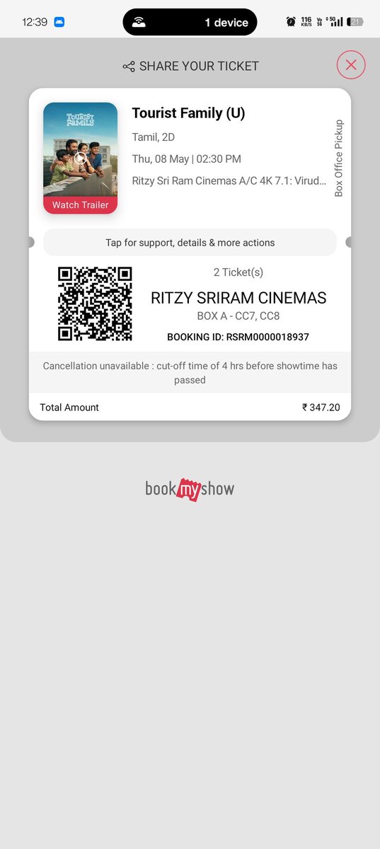 johnmictamil's tweet photo. Just booked a ticket for this awesome family entertainer movie through @P2Pdotme the whole process was blazing fast and hassle free kudos to the team behind https://t.co/KUt74r8vPK

Order ID : 12379 https://t.co/eQKdSVjiiR