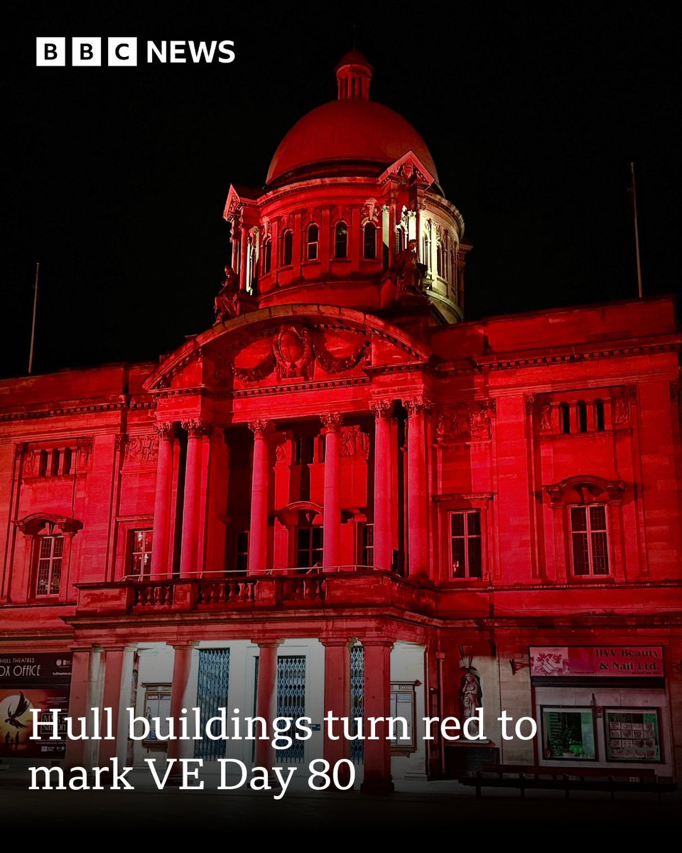 The city has been marking 80 years since VE Day 1945.