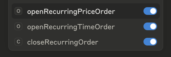 Recurring orders have been added to the managed MCP api, and will soon be integrated into the ui.