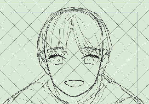 下描きもう少し! 