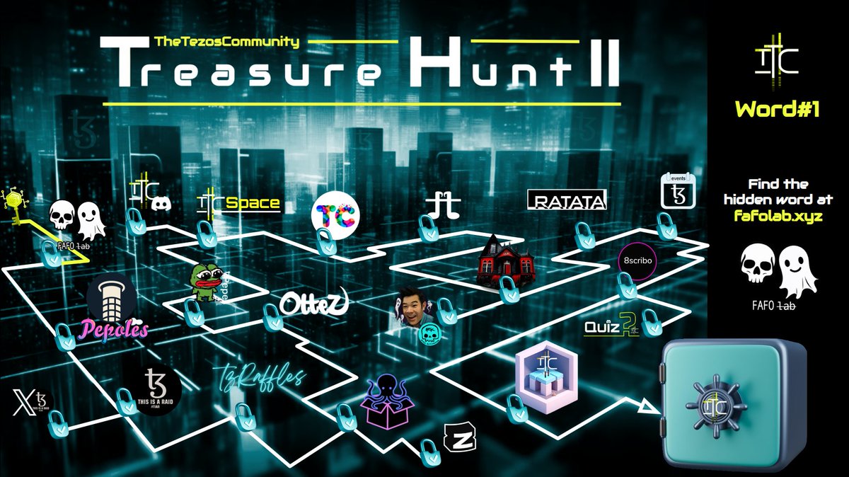 Word#1 - TTC's Tezos Treasure Hunt II

The 1st word needed to reveal the Locked Treasure Wallet is hidden at <a href="/fafo_lab/">FAFO lab</a> website 👀🐀

🔎48 hours to find the hidden word at fafolab.xyz

ℹ️thetezos.com/treasure-hunt-…

StrongerTogether #tezos #TreasureHuntII