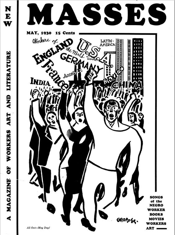 LRonLacy's tweet photo. In #MAY 1930
Cover art by William Gropper (1897–1977)
*New Masses - A Magazine of Workers and Literature*, May 1930
#NewMasses #WilliamGropper #Marxism #illustration #illustrationart #illustrationartists #graphicdesign #GreatDepression https://t.co/mi4CPoqypw