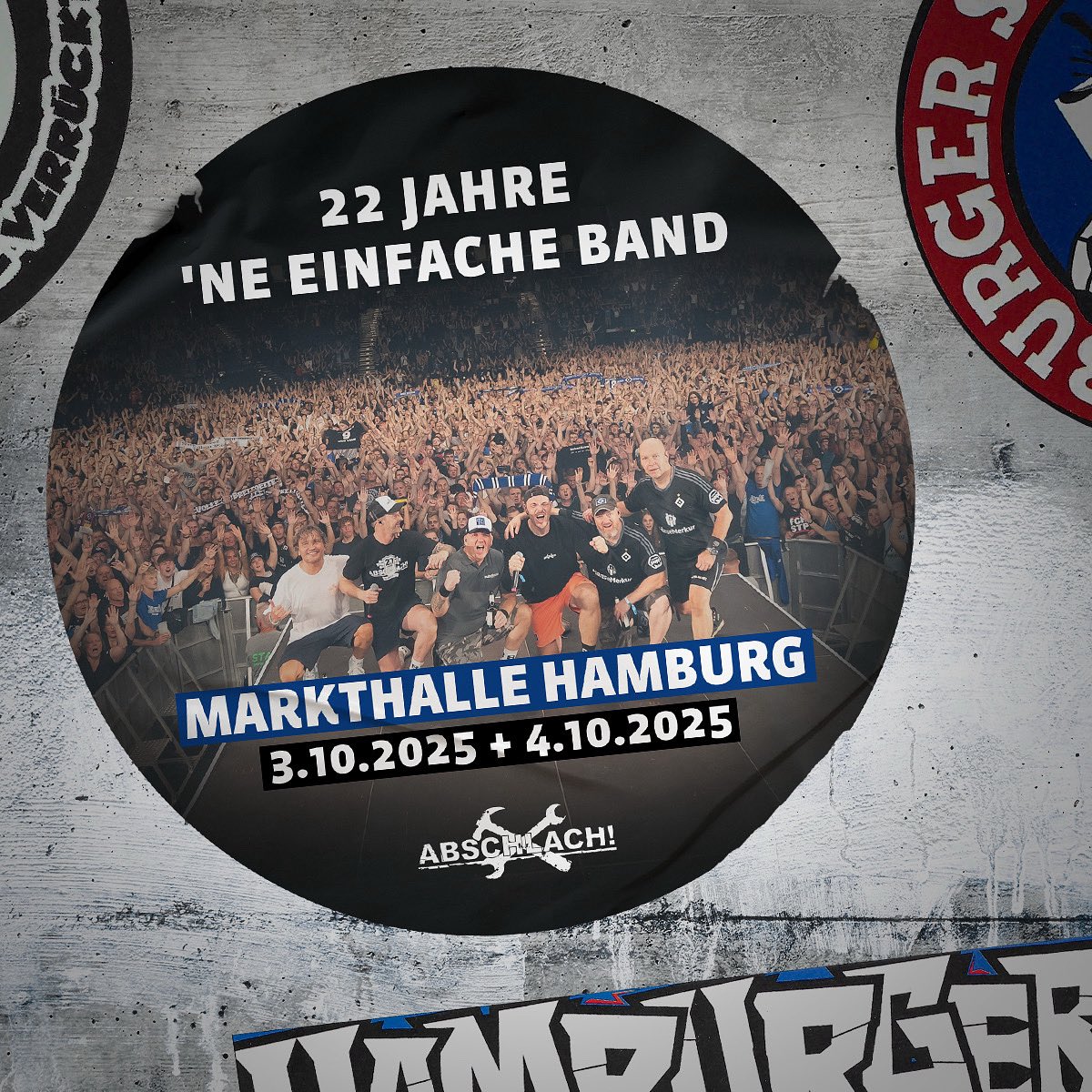 Endlich wieder live in Hamburg 🥳🙌
Tickets: eventim.de/artist/abschla…
#meinhamburgliebichsehr #22jahreabschlach #markthallehamburg