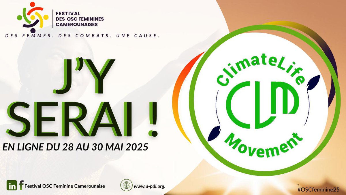 yeshealth1's tweet photo. Merci à:

L’Association de Lutte contre les Violences faites aux Femmes (ALVF)

Leap Girl Africa 

Climate Life Movement

De s’être joints au mouvement comme partenaires à l’organisation du festival pour un succès retentissant.

#OSCcamerounaises #impact #festival https://t.co/9AKJIh7XDW