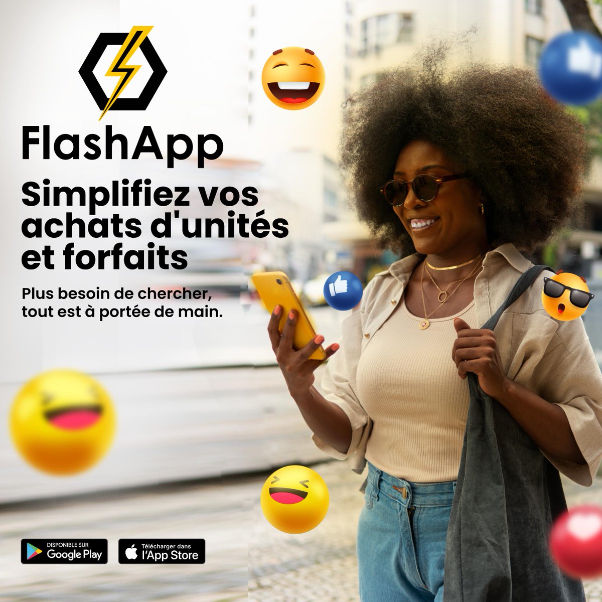 congo_flash's tweet photo. Avec #FlashApp, achetez vos unités et forfaits #Vodacom, #Airtel, #Orange et #Africell en un seul clic directement depuis votre compte

FlashApp, c’est rapide, pratique, et disponible 24h/24

Pour créer votre compte #FlashApp, télécharger l'application ici https://t.co/oUgtpy6rWo https://t.co/brA4MCJh7H