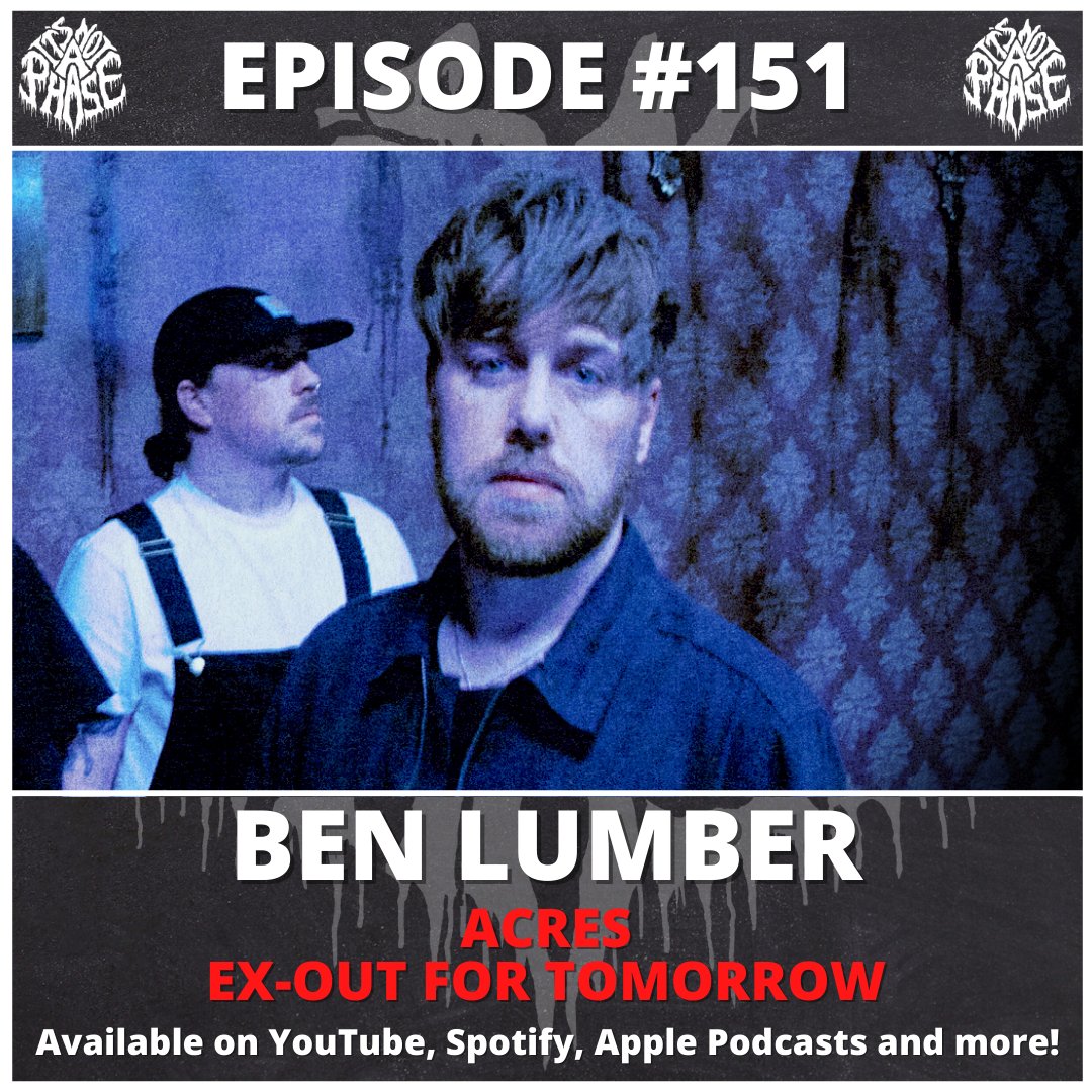 It's Not A Phase Podcast (@inappodcast) on Twitter photo 🚨 NEW EPISODE 🚨
This week I'm joined by <a href="/acresuk/">Acres</a> vocalist, <a href="/ben_acrs/">Ben Lumber</a>.
We discuss their new album 'The Host', recording with <a href="/ThePlotInYou/">The Plot In You</a> frontman <a href="/Landontours/">Landon Tewers</a>, touring the US, the visual representation of the band, and more.
WATCH / LISTEN: itsnotaphase.co.uk 🚨 NEW EPISODE 🚨
This week I'm joined by <a href="/acresuk/">Acres</a> vocalist, <a href="/ben_acrs/">Ben Lumber</a>.
We discuss their new album 'The Host', recording with <a href="/ThePlotInYou/">The Plot In You</a> frontman <a href="/Landontours/">Landon Tewers</a>, touring the US, the visual representation of the band, and more.
WATCH / LISTEN: itsnotaphase.co.uk