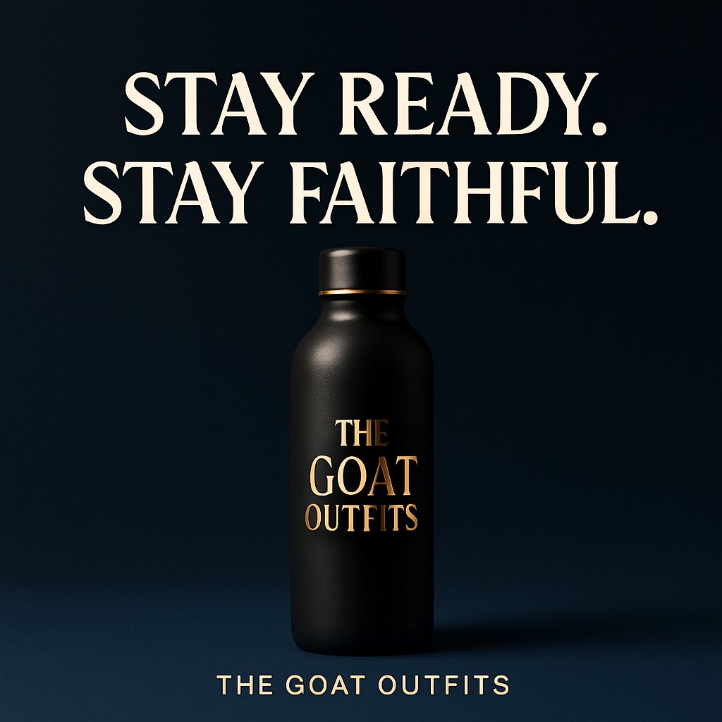 TheGoat_Outfits's tweet image. Even your water bottle should remind you who you are.
Unwavering Faith in motion.

#TheGOATOutfits #FaithDrivenFashion
#PurposeInDesign