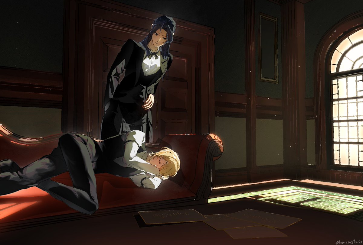 himematsu21's tweet image. Sherliam/シャーウィリ

William's secret napping spot