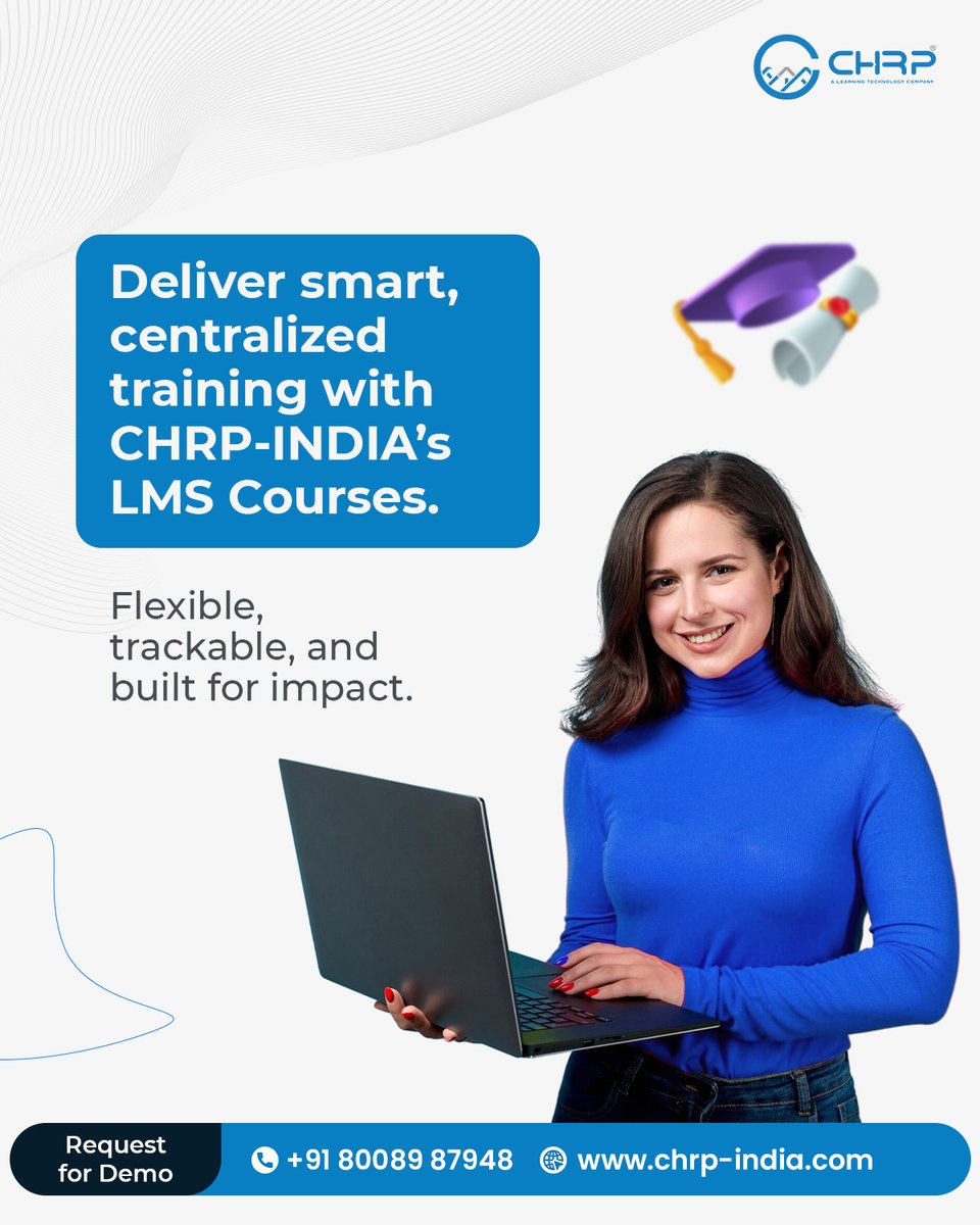 chrp_india's tweet image. 🎯 Smarter workforce training starts here!
@chrp_india delivers LMS courses that are flexible, trackable, and built to make an impact 📈🎓
📧 reach@chrp-india.com | 🌐 chrp-india.com
#chrpindia #lmssolutions #corporatetraining #digitallearning #traininganddevelopment