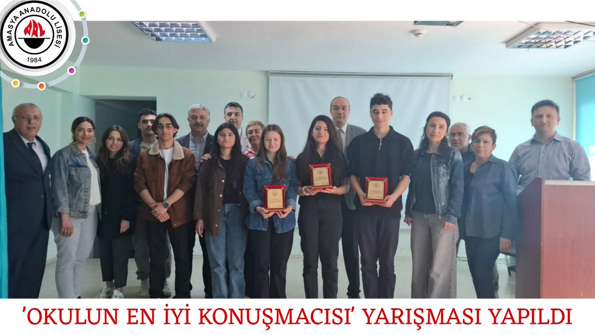 'OKULUN EN İYİ KONUŞMACISI' YARIŞMASI YAPILDI

Amasya Anadolu Lisesi "Okulun Kalbi Kütüphaneler Projesi" kapsamında "Okulun En İyi Konuşmacısı" yarışması yapıldı.

amasyaanadolulisesi.meb.k12.tr/icerikler/okul…