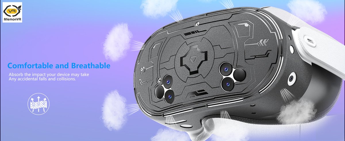 MlemonVR's tweet photo. 🛡️ “Hand Slip Party Savior! Your VR headset deserves better protection!
✅ Drop-proof silicone + precise openings, 360° cushioning against impacts
✅ Anti-sweat and anti-fouling, clean, breathable and strong signal.
👉 Buy link: https://t.co/lh3xefF4jp
#MLemonVR #Meta Quest 3s https://t.co/J7xZACRSoR