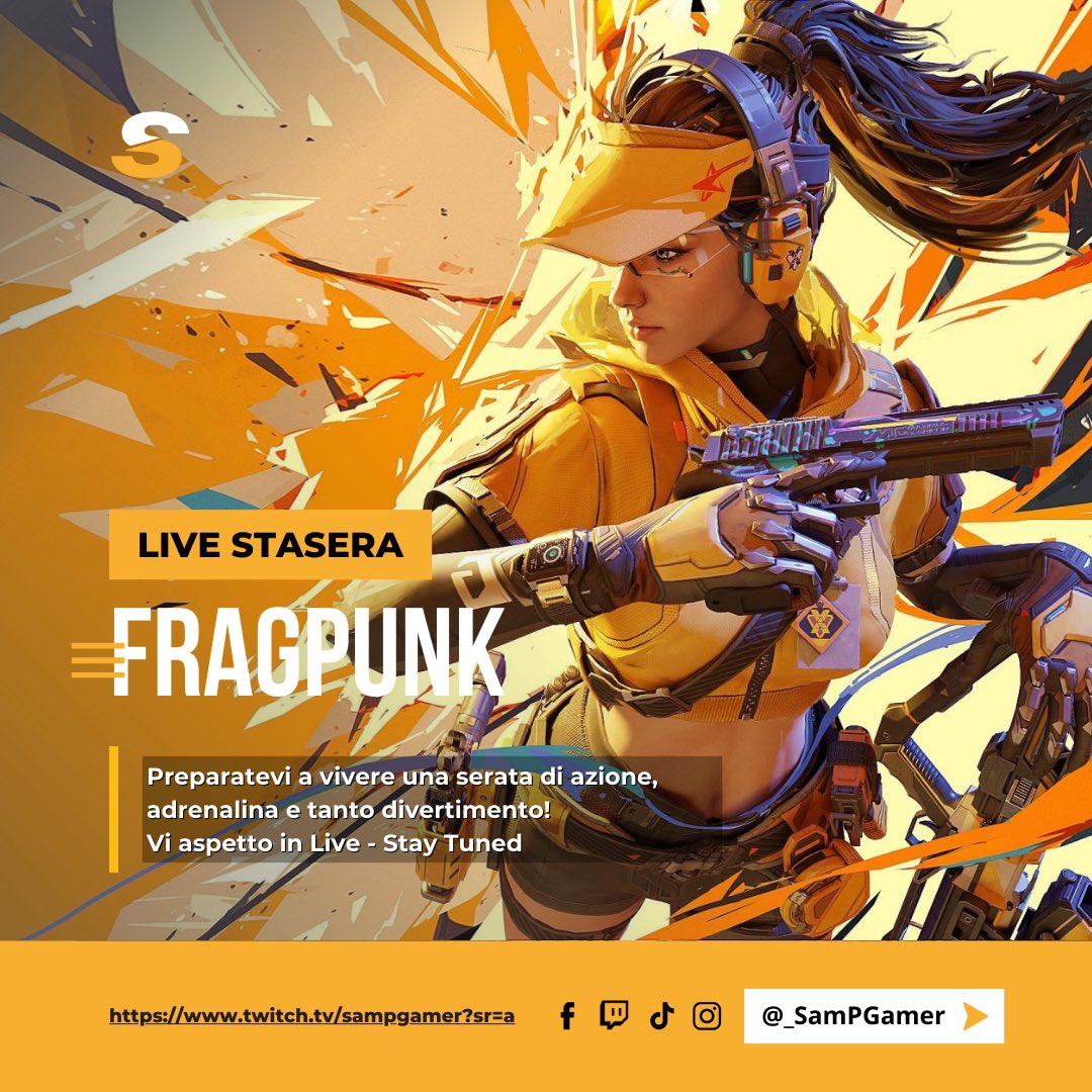 Trying out FRAGPUNK tonight! Fast-paced FPS with crazy skills. Live on stream—don’t miss it! #Fragpunk #Twitch #sampgamer