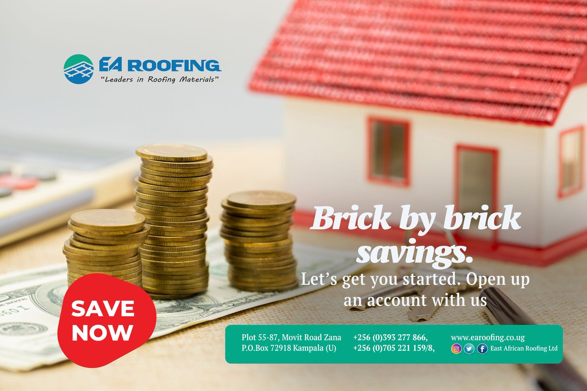 Our savings accounts offer competitive interest rates and flexible terms to help you reach your homeownership goals. Your dream home starts here. Open a savings account with us.
#earoofing #buildingmaterials #savewithus