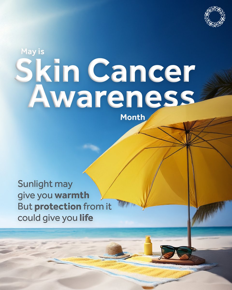 With Summer Around the Corner, Protect Your Skin! 
Skin cancer is preventable and it starts with simple daily habits:
•⁠ Avoid sun exposure during peak hours
•⁠ ⁠Use sunscreen hours
•⁠  Wear a wide brimmed hat, sunglasses &amp; protective clothing
•⁠  ⁠Do early skin checks