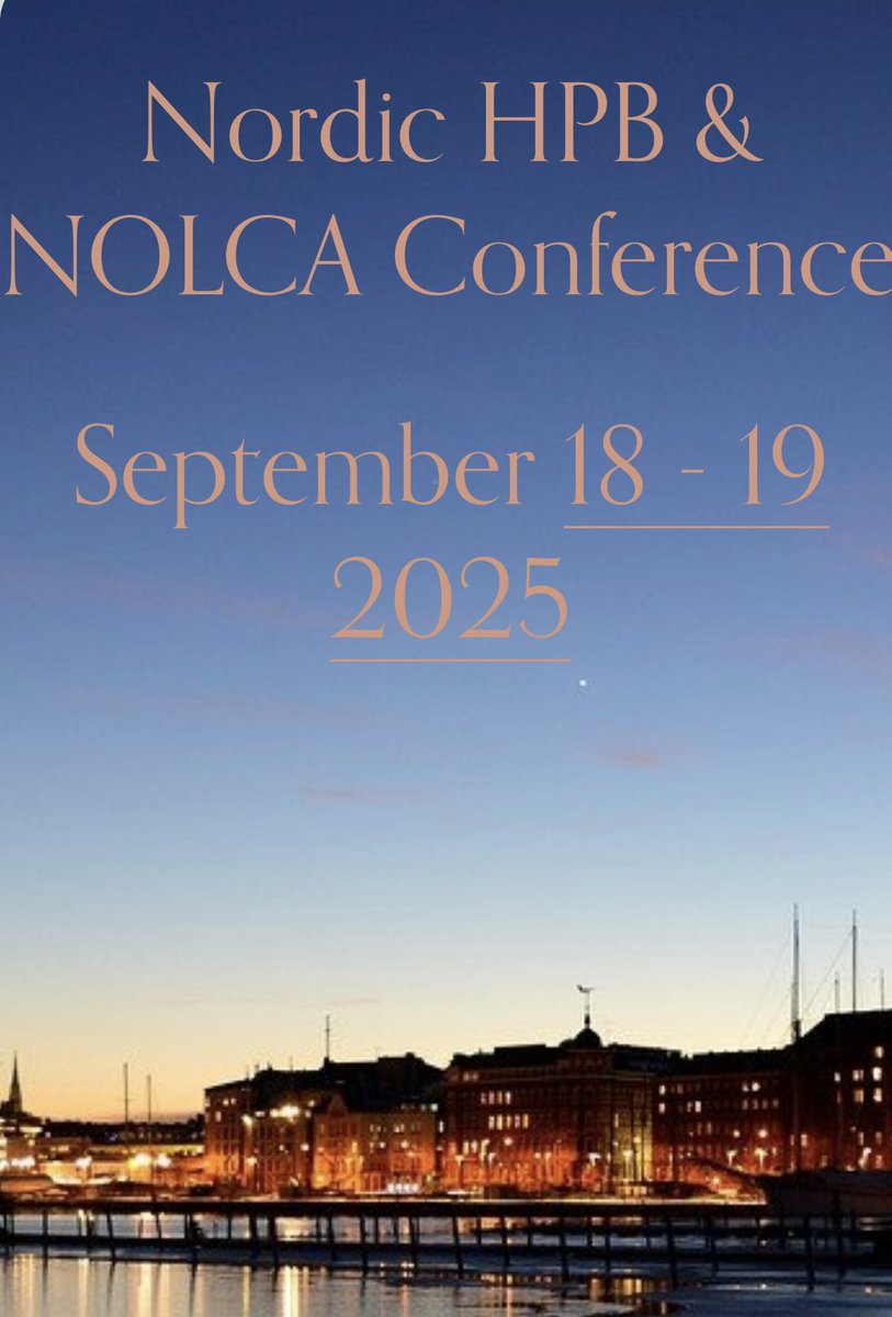 Join us for NordicHPB/NOLCA conference in Helsinki 18.-19. September 2025. Stellar speakers on HPB surgery, advanced endoscopy (ERCP/EUS), robotic surgery and oncology!

10 days left to secure your place for early bird price (before May 19)!

See nordichpb.com for info!