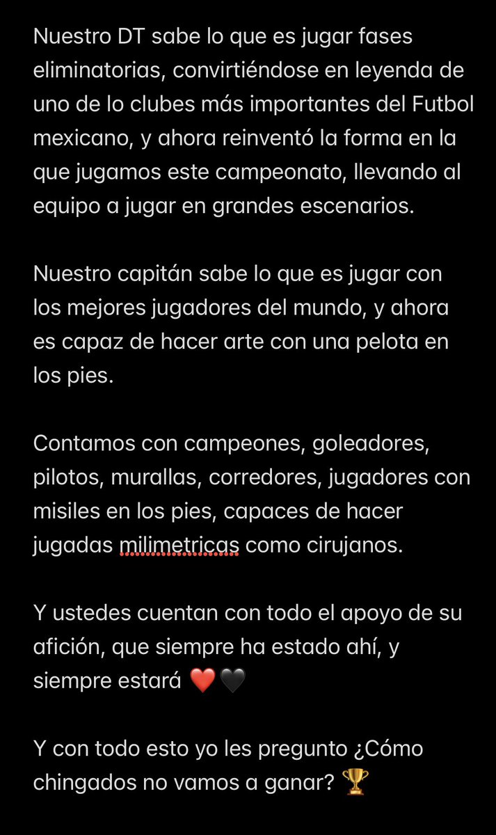 StreseedFer's tweet photo. Para mi equipo 🫡🖤❤️

@AniquiladoresFC https://t.co/TZI4RSzuAg