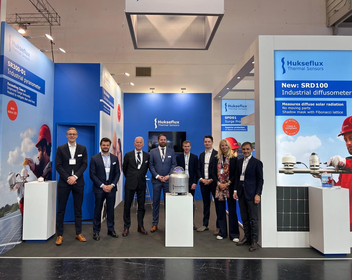 The energy at #IntersolarEurope is electric!⚡Our team is live and buzzing with excitement to chat about all things solar radiation measurement. Come see what everyone's talking about! The new #SRD100 #diffusometer and our #pyranometers, are turning heads! Stop by at booth B4.209