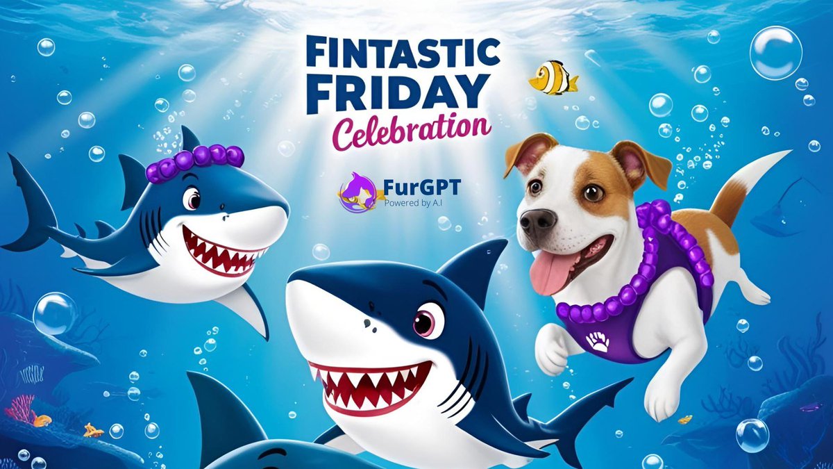 FurGPTs's tweet photo. 🦈🌊 Happy #FintasticFriday from #FurGPT!
It’s the perfect day to celebrate the fins, flippers, and fierce beauty of marine life.

💡 Fun facts: Sharks have been around for over 400 million years, older than trees!

Protect the ocean. Respect the ripple. https://t.co/CNrZrSyPqq