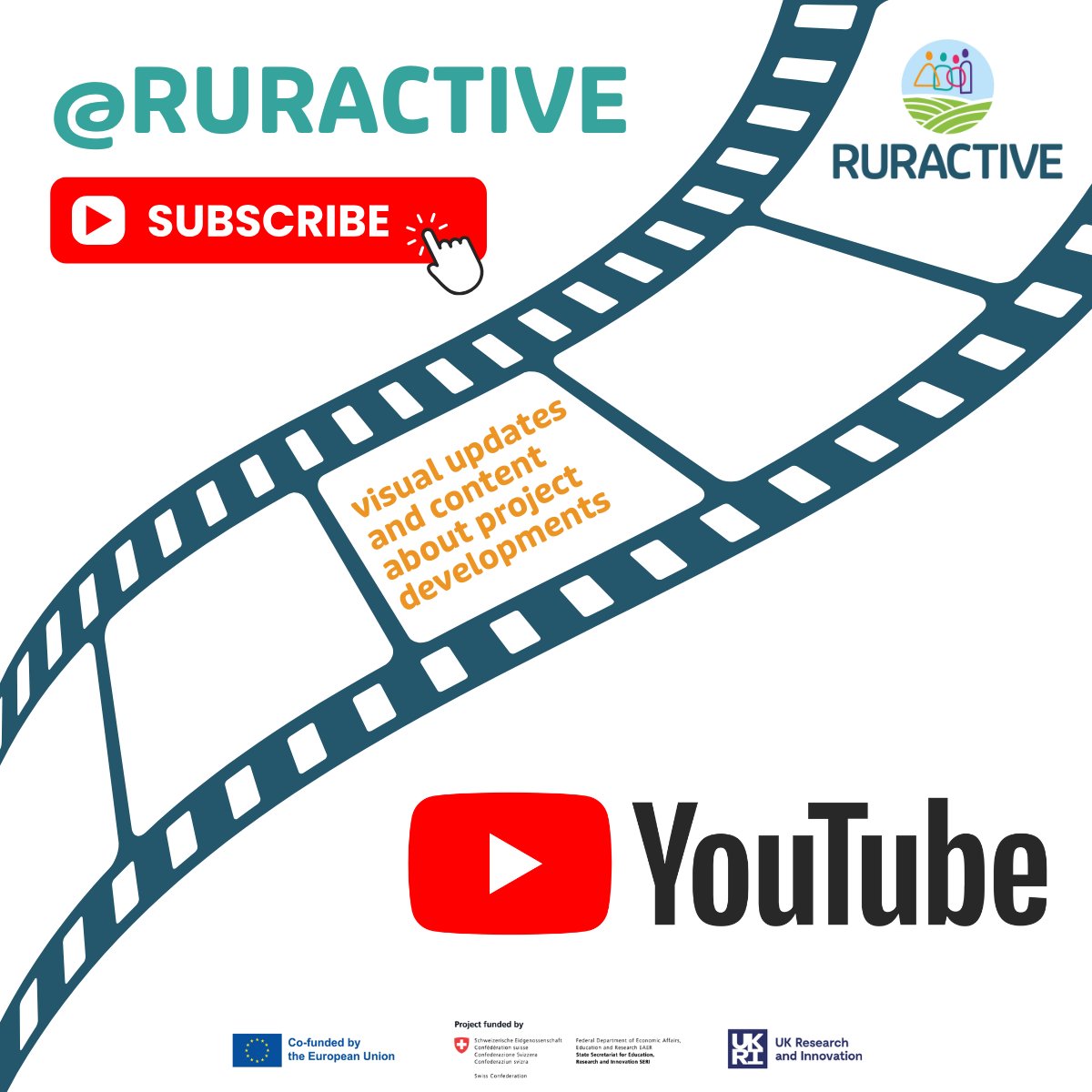 Ruractive_EU (@ruractive_eu) on Twitter photo 🌍✨ Rural Futures in Motion! ✨🌍
Check out and subscribe to the RURACTIVE YouTube channel — We will be sharing inspiring stories and innovative ideas for shaping rural innovation across Europe. 🚀
🔗 youtube.com/@RURACTIVE
#RURACTIVE #RuralInnovation <a href="/HorizonEU/">Horizon Europe 🇪🇺</a> <a href="/REA_research/">European Research Executive Agency</a> 🌍✨ Rural Futures in Motion! ✨🌍
Check out and subscribe to the RURACTIVE YouTube channel — We will be sharing inspiring stories and innovative ideas for shaping rural innovation across Europe. 🚀
🔗 youtube.com/@RURACTIVE
#RURACTIVE #RuralInnovation <a href="/HorizonEU/">Horizon Europe 🇪🇺</a> <a href="/REA_research/">European Research Executive Agency</a>