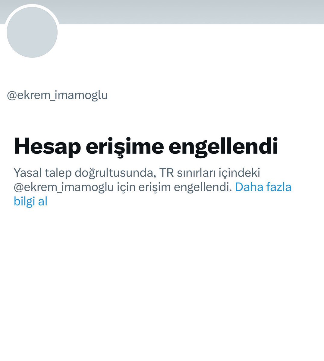 Ece Temelkuran (@etemelkuran) on Twitter photo Imprisoned opposition leader, the strong political rival to Erdogan <a href="/ekrem_imamoglu/">Ekrem İmamoğlu</a> ‘s X account has been withheld in Turkey. Millions in Turkey expect this decision to be revoked <a href="/GlobalAffairs/">Global Government Affairs</a> Otherwise, X will certainly be on the wrong side of history. / #Ekremİmamoğlu’nun X Imprisoned opposition leader, the strong political rival to Erdogan <a href="/ekrem_imamoglu/">Ekrem İmamoğlu</a> ‘s X account has been withheld in Turkey. Millions in Turkey expect this decision to be revoked <a href="/GlobalAffairs/">Global Government Affairs</a> Otherwise, X will certainly be on the wrong side of history. / #Ekremİmamoğlu’nun X