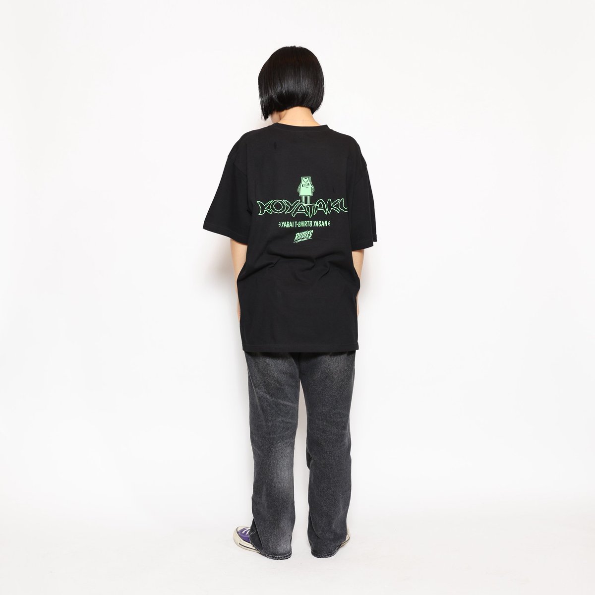 RUDIE'S x KOYAMA TAKUYA TEE BLACK / S〜XXL / ￥4,000 tax in 5.10