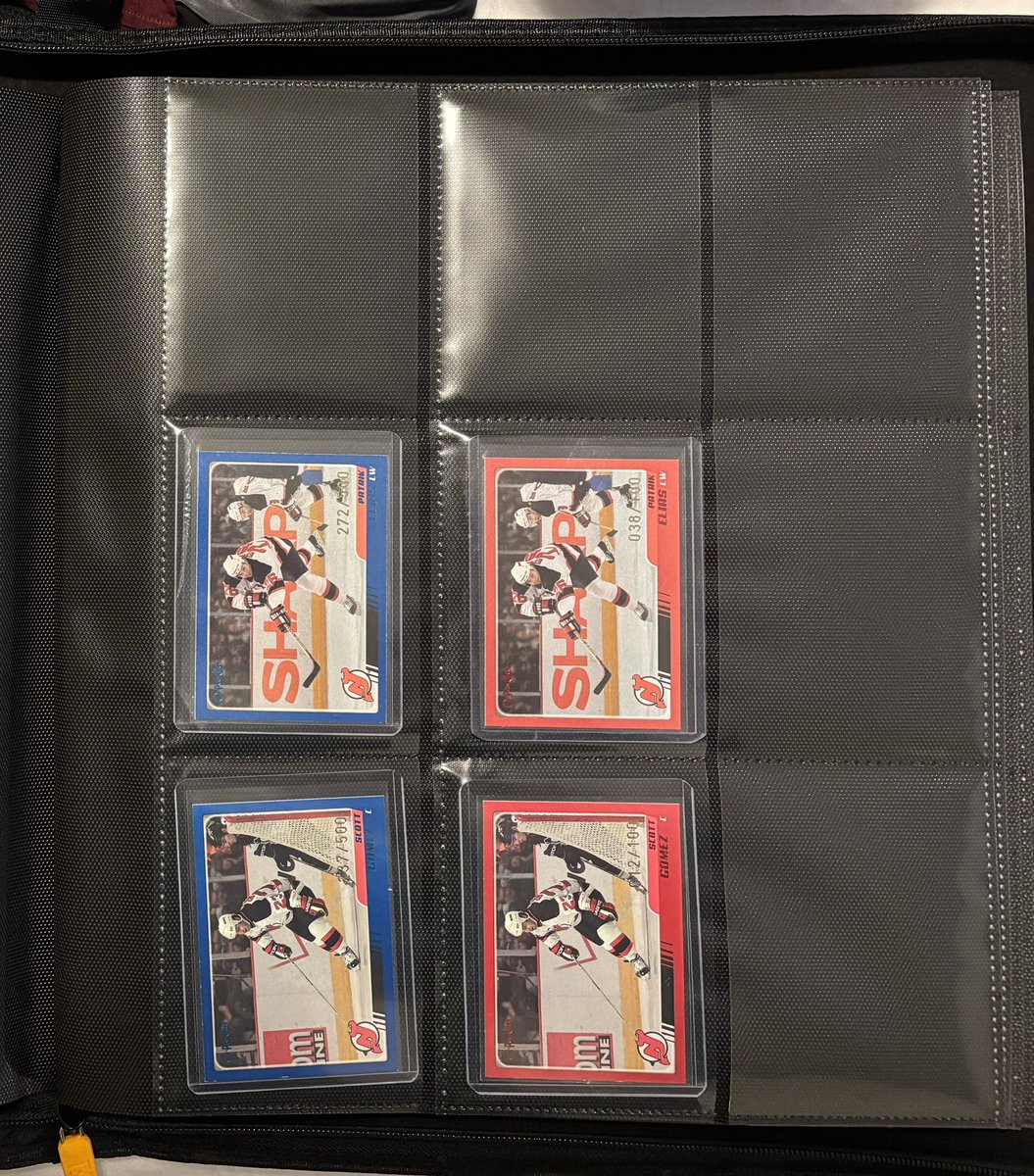 EastBayNapoli's tweet photo. Had no luck in various hockey card groups, so maybe devils twitter can help:  

I’m looking for a few 03-04 O-Pee-Chee, specifically John Madden Red /100 &amp; Gold /50 as well as Scott Gomez, Patrik Elias, Scott Niedermayer, &amp; Season Highlights Gold /50.

Would love to make a deal! https://t.co/GgnxFFkc2E