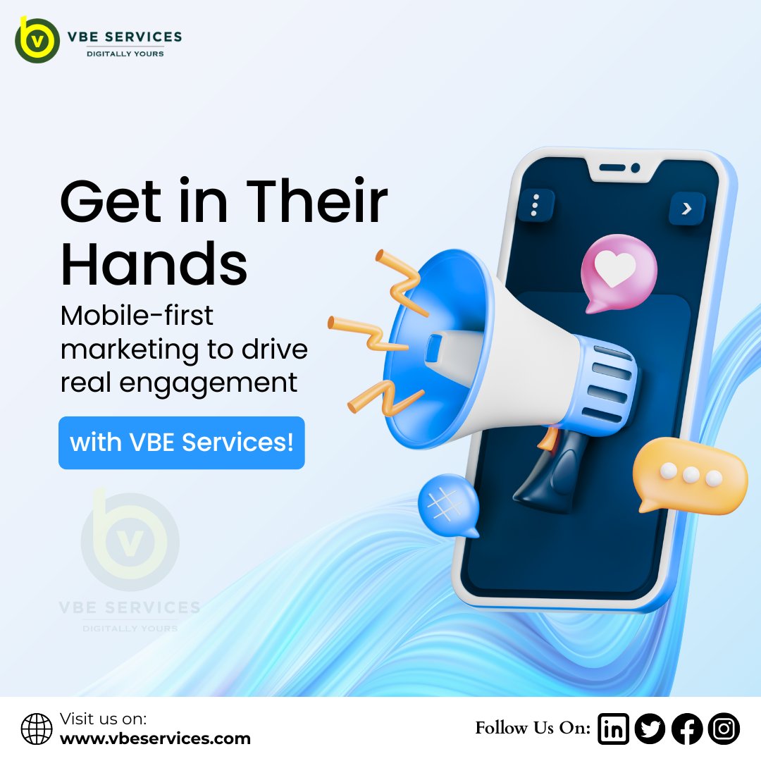 Vbeservice's tweet photo. Capture attention on-the-go with VBE’s mobile marketing strategies.
#VBEServices #MobileMarketing #DigitalReach #MarketingOnTheMove https://t.co/q3uQSQRBKs