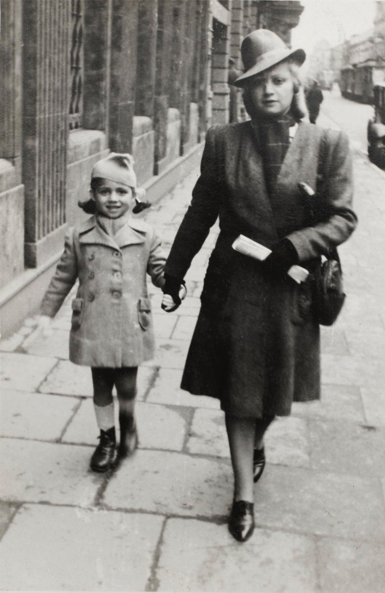 80 yrs ago war ended in Europe.The East soon fell under Soviet tyranny. My mother &amp; grandmother, back home in Łódź, Poland in 1946. 2 Jews who survived when 6M did not. 

Democracy has provided decades of peace in Euope; We risk forgetting how our grandparents fought for freedom.