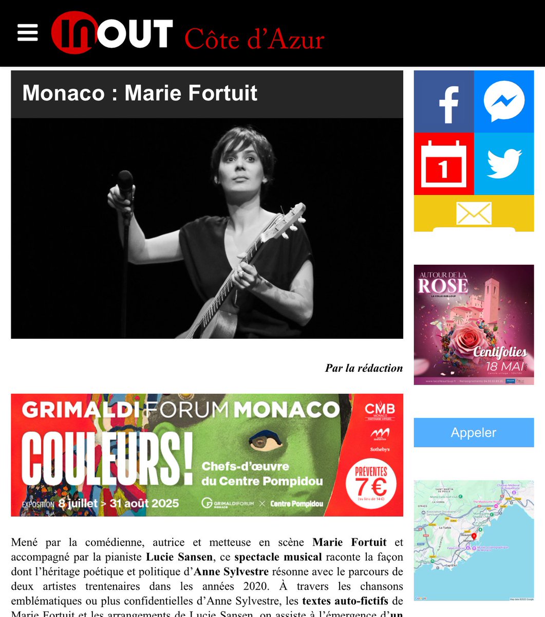 Hommage à Anne Sylvestre ce soir au @tpgmonaco #monaco #CotedAzurFrance inout-cotedazur.com/2017/01/15/mon…