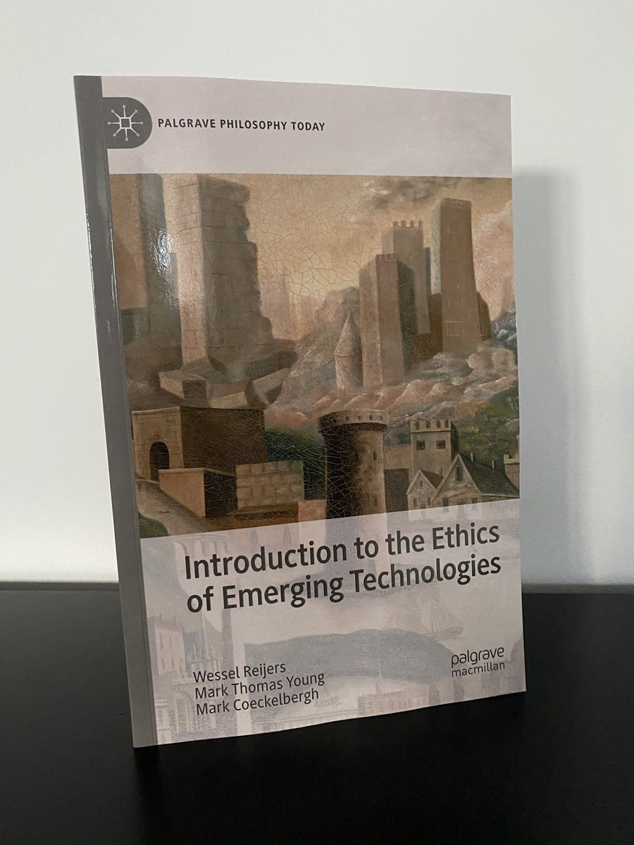 Mark Coeckelbergh (@mcoeckelbergh) on Twitter photo More author copies arrived.. this time it’s Introduction to the Ethics of Emerging Technologies with <a href="/WesselReijers/">Wessel Reijers</a> and Mark T. Young <a href="/Palgrave/">Palgrave Macmillan</a>
Hope colleagues will find it useful for teaching! More author copies arrived.. this time it’s Introduction to the Ethics of Emerging Technologies with <a href="/WesselReijers/">Wessel Reijers</a> and Mark T. Young <a href="/Palgrave/">Palgrave Macmillan</a>
Hope colleagues will find it useful for teaching!