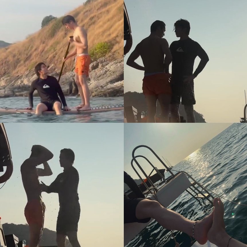 Phuket 2024.               Phuket 2025
(Talking stage)     (Married, honeymoon)