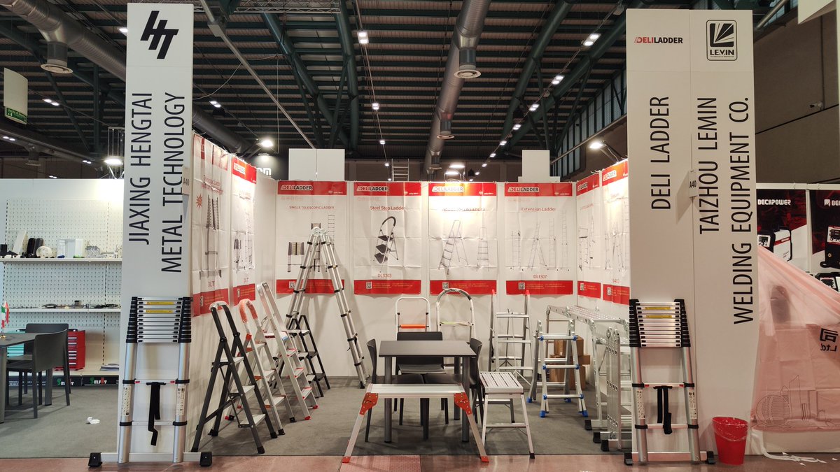 yulei123's tweet photo. welcome to International Hardware Fair Italy in Bergamo, Italy,
Deliladder booth NO.: A40 Hall B, 
time: May 8-9th, 2025
waiting for all friends…
#deliladder https://t.co/essMvMrzqL