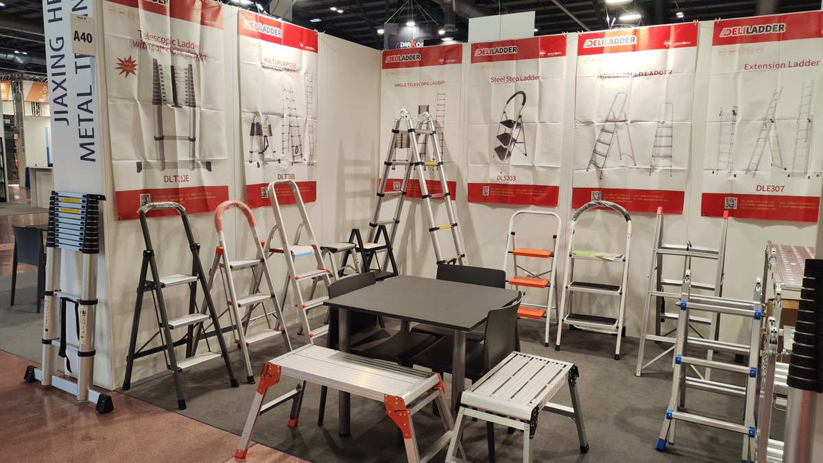 yulei123's tweet photo. welcome to International Hardware Fair Italy in Bergamo, Italy,
Deliladder booth NO.: A40 Hall B, 
time: May 8-9th, 2025
waiting for all friends…
#deliladder https://t.co/essMvMrzqL