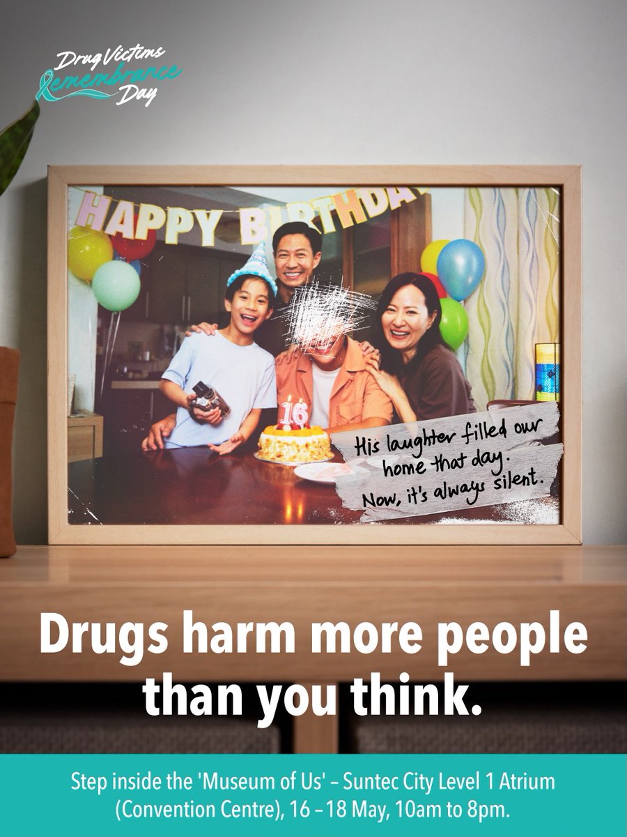 Witness the impact of drug addiction in the "Museum of Us" and light a candle 🕯️ in remembrance of the lives lost and harmed from drugs today: cnb.gov.sg/drugvictimsrem…

#DrugVictimsRemembranceDay #DrugVictimsRemembranceDay2025